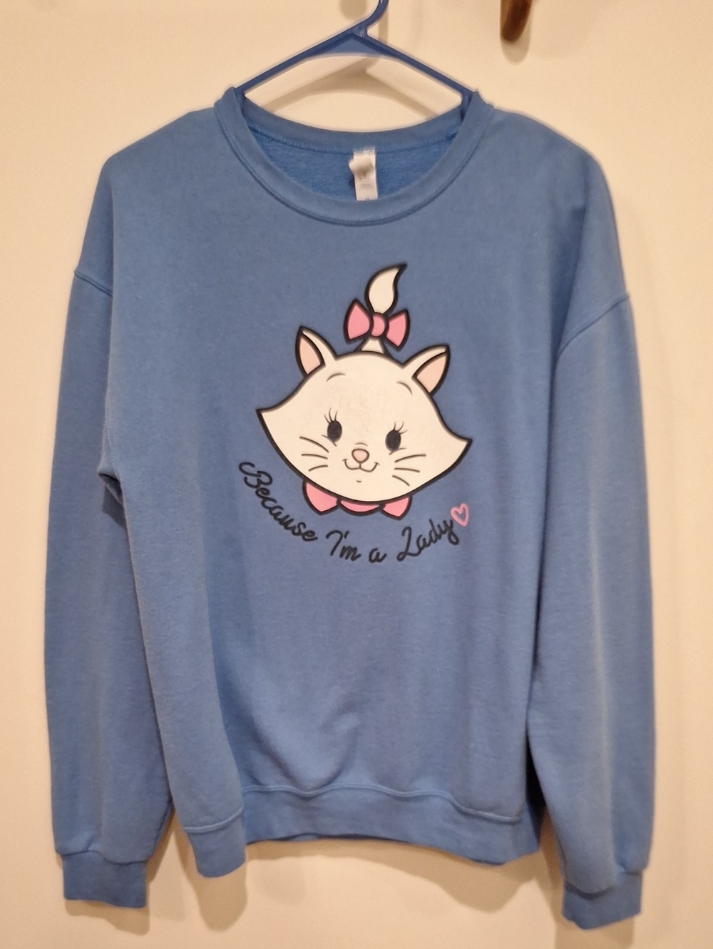 Jerzees Disney The Aristocats Marie Blue Crewneck Sweatshirt